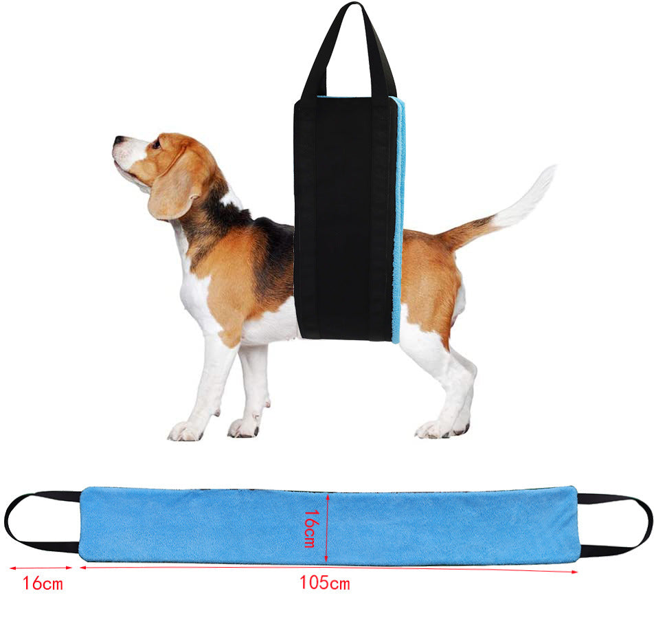 A dog lift harness can be a valuable tool for pet owners who want to keep their furry friends active and comfortable, despite any physical challenges they may face. This dog lift harness is designed to help support dogs with mobility issues or physical limitations by wrapping around the dog's torso, offering extra support and stability.