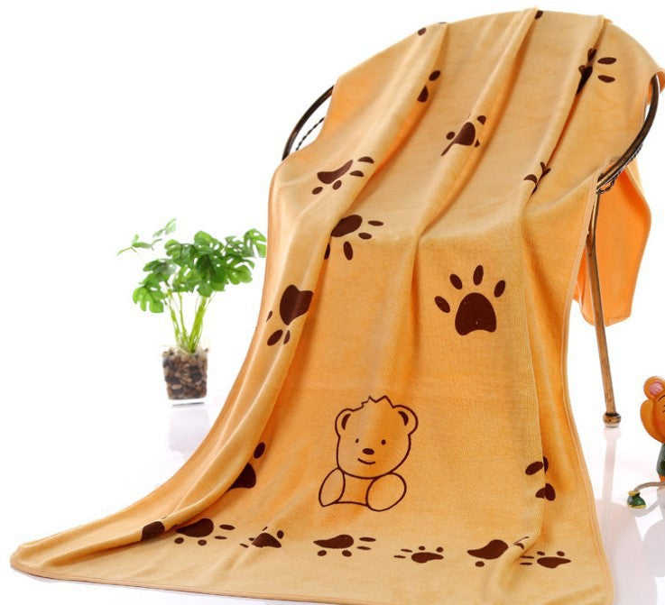Make bath time for dogs less of a hassle with a super absorbent dog bath towel. This towel is specially designed to quickly and effectively dry wet dogs. It is made of high-quality material that can absorb water more efficiently than regular towels. Since this towel is washable, durable, and resists fading, it is essential for bath time. 