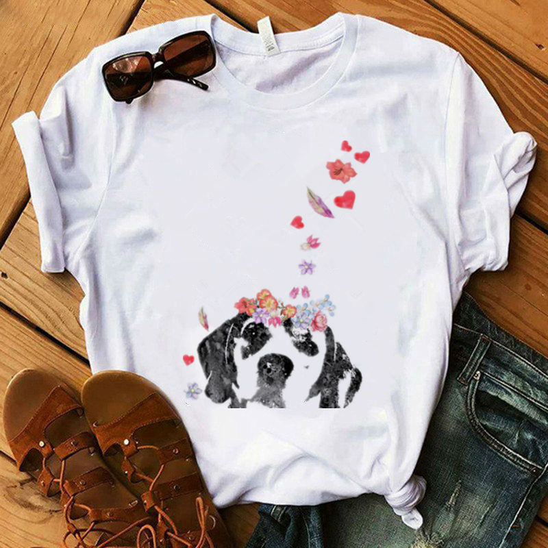 Show off your love and affection for dogs with these trendy dog t-shirts. These t-shirts are a fun and casual way to show off your favorite breed, and to start conversations with other dog lovers. Grab one in every style!
