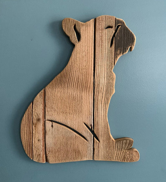 Add a touch of personality and style to any room with this wooden dog decor. These pieces feature carved wood shaped like dogs. Wooden dog decor for the wall is not only aesthetically pleasing, but it also makes a great gift for dog owners and animal lovers.