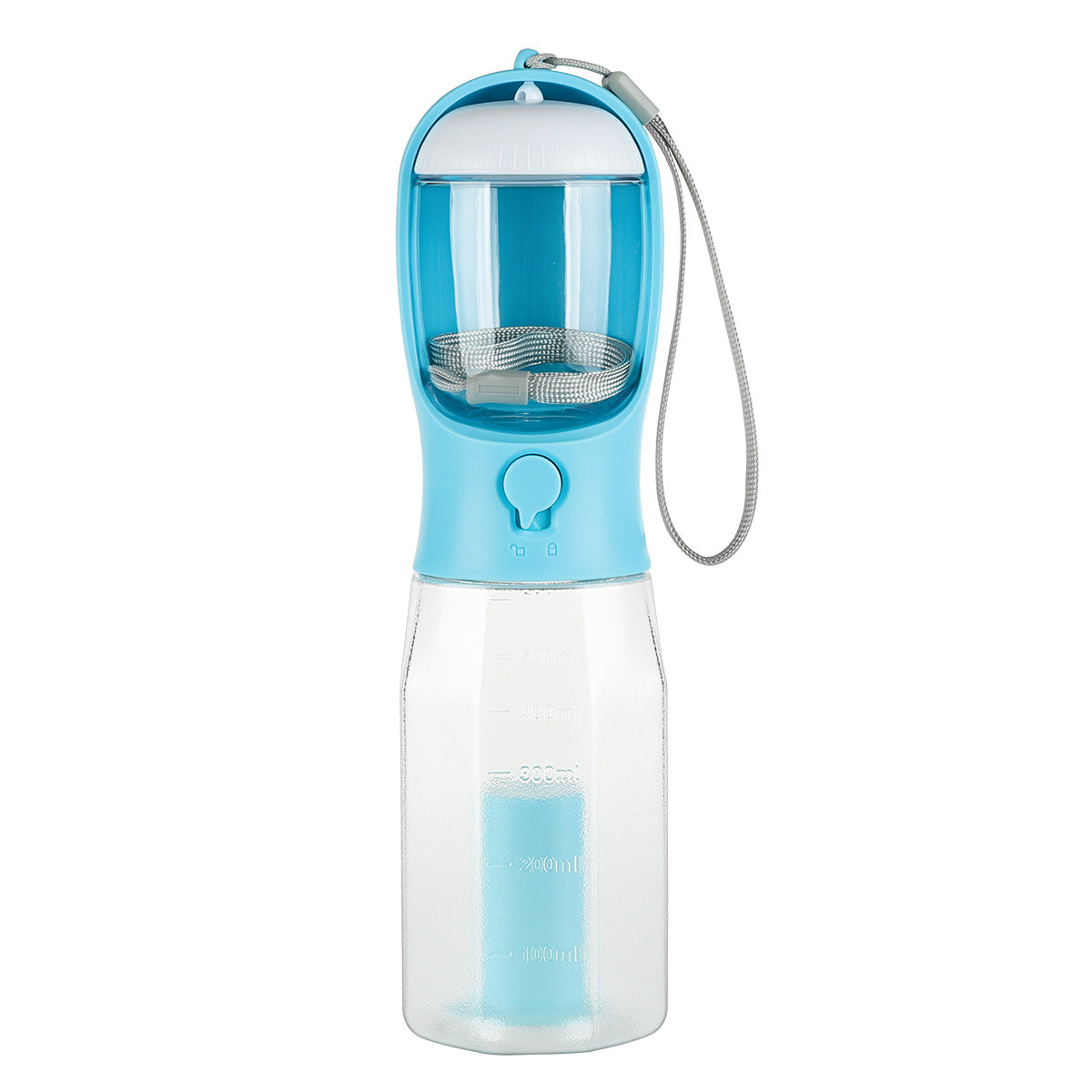 This 3-in-1 Dog Water Bottle, Food Storage, and Waste Bag Holder is a must-have for any pet owner. It is a convenient and easy-to-use accessory for pet owners and allows you to provide your pet with food and water while traveling, hiking, or enjoying outdoor activities. Waste bag storage compartment makes clean up on-the-go a breeze.