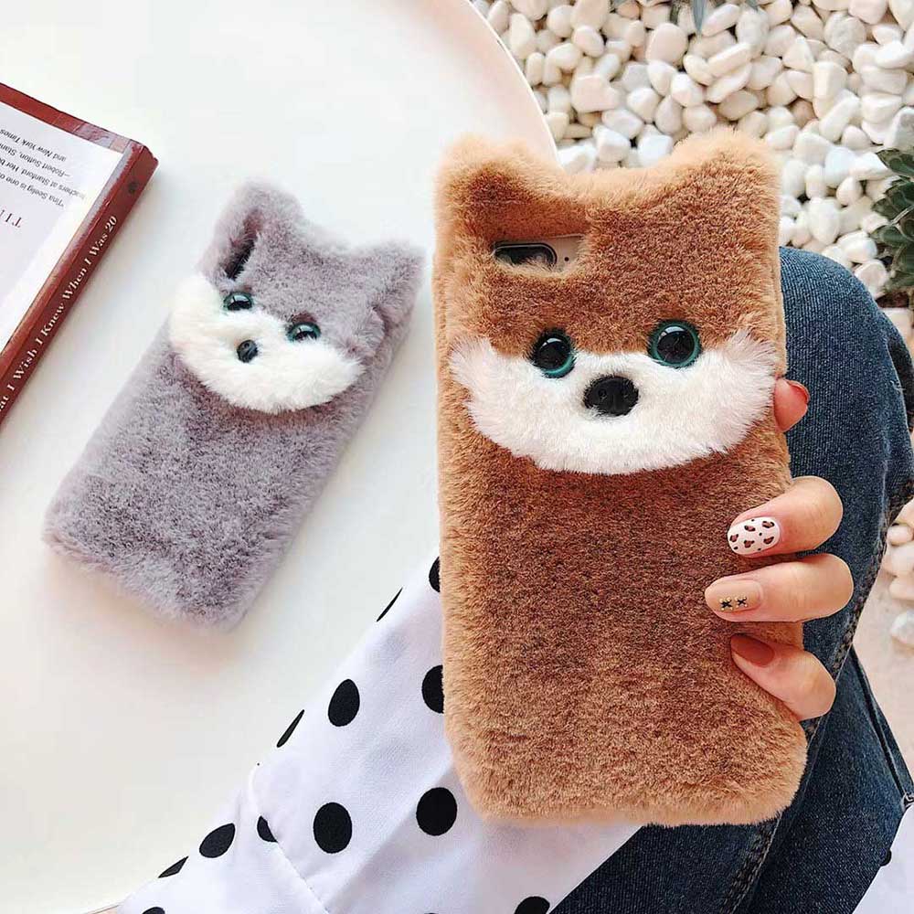 If your heart is full of puppy love, then you need this plush dog cell phone case for your iPhone. It's made of super soft plush fabric fur, high-quality shock-proof TPU plastic, and features the cutest fluffy puppy design. Treat yourself or makes the perfect gift for dog-loving family and friends.