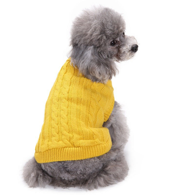 Make sure your dog is ready for cold winter weather with this essential dog sweater! Small dogs and older dogs benefit from extra insulation during the colder months, as they have a harder time retaining body heat. Fun vibrant colors make this sweater a must-have for every dog's wardrobe! Get one in every color!