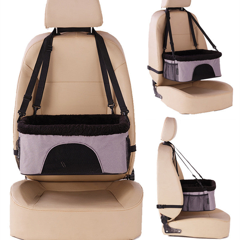 Our dog booster car seat is the perfect solution for pet owners on the road. With its elevated design, it provides a comfortable and safe ride for your furry friend, allowing them to enjoy the journey with you. Made with high-quality materials, it's both sturdy and easy to install, ensuring that you and your pet will have a smooth and comfortable road trip every time.