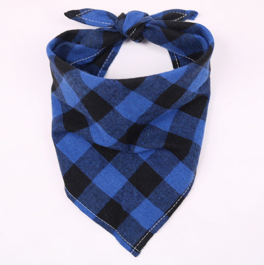 This fashionable dog bandana is a great accessory for any dog! Dogs wear bandanas for a variety of reasons, including as a fashion accessory, for identification, or to absorb drool and protect their fur and keep them clean while eating. This bandana is made of cotton, is machine washable, and comes in various designs and sizes to fit different breeds of dogs.