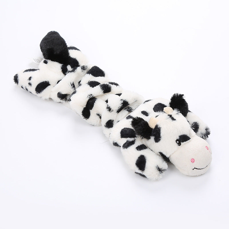 This stretchable Plush Chew Toy is designed for dogs and other small animals to play with and chew on. It is made of soft, durable materials that is gentle on teeth and gums, and provide mental and physical stimulation.